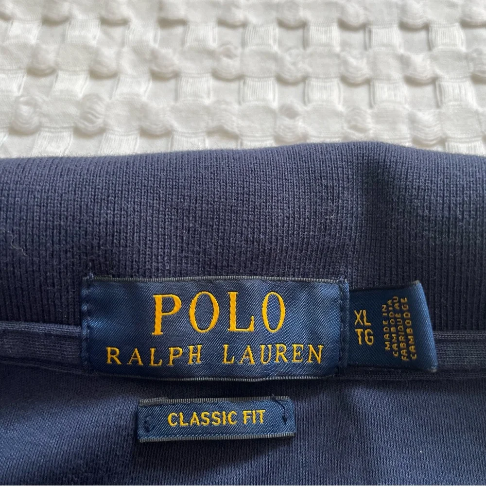 Polo Ralph Lauren Long Sleeve Polo Shirt XL Classic Fit Multicolor Pony‎ Navy